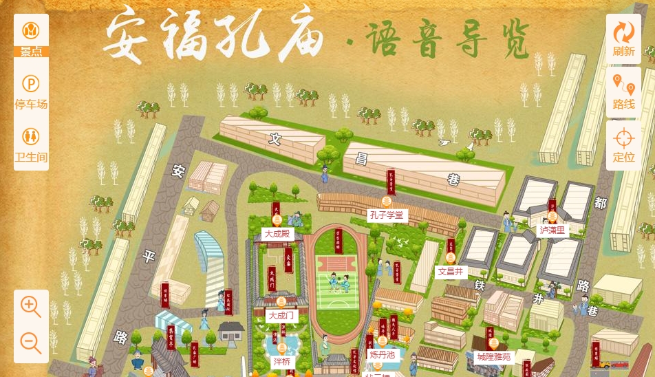 石林手绘地图：智慧景区智能化服务的延伸